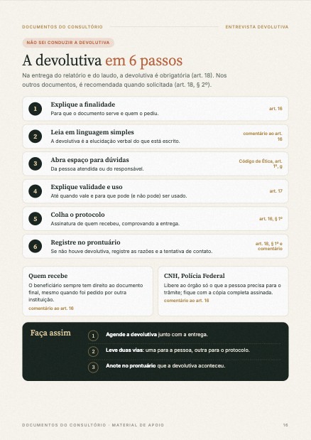 Devolutiva em 6 passos